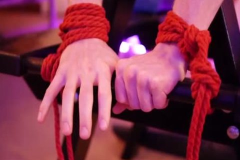 My Boyfriend receives tied Up And slammed Hard By A nice ally And A fun Saw :D