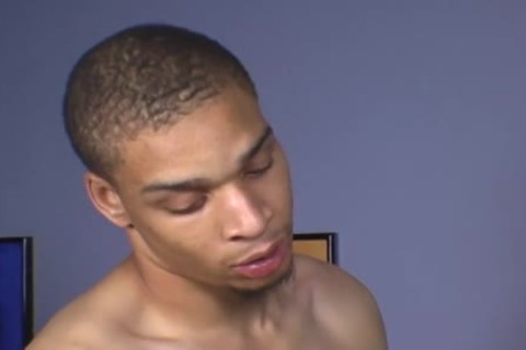 Skinny White guy Rides A large black knob