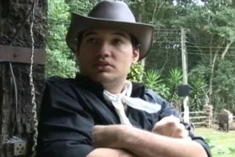 Two latina Cowboy twinks pound Each Other