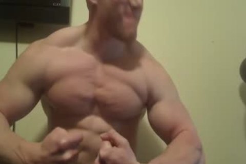 Muscle man Showing Off In underwear