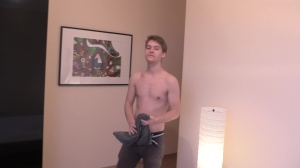 handsome blondie sucks rod and gives his booty