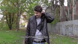 Shy brunette hair chap got hammered for specie