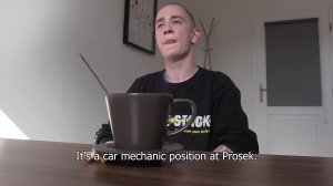 A tattoo artist with super sexy and sensitive arsehole