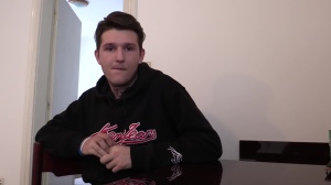 young and lean man with monstrous boner 