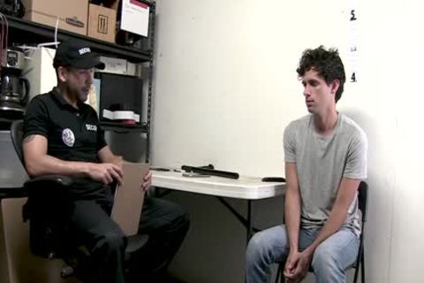 Security Guard Sticks A Billy Club In A Perps yummy butthole opening