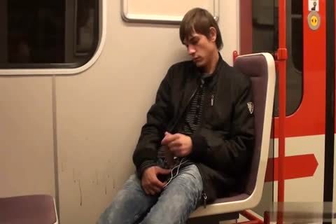 cute legal age teenager Jacking Off In The Subway