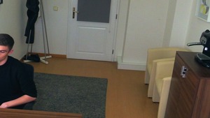 Sexually assertive bottom riding that bulky penis on camera