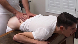 MissionaryBoys.com - Hunk Elder Oaks close up stripteasing