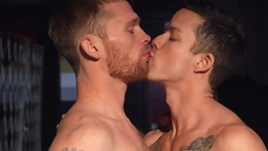 DrillMyHole.com - Tattooed Calhoun Sawyer teasing huge penis