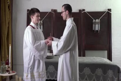 Felix O'Dair & Father Fiore -  Altar lad Training
