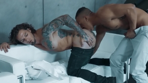 Noir Male - Ebony Zario Travezz gets slamming hard HD