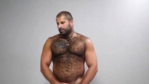 Samuel's favorite - hairy GOD's strip-gap TWITCHING-HJ-cum