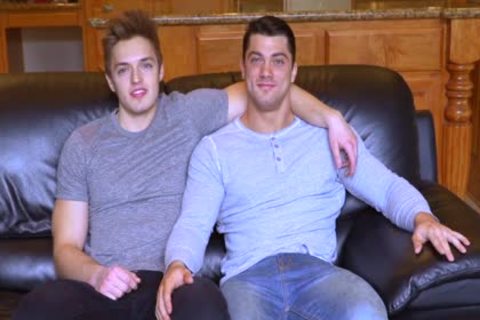 teen Muscle guy Collin Stretched Blake's taut booty