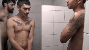 LatinLeche - Gael gangbang in shower