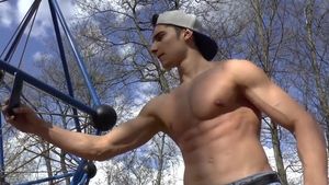 EastBoys: Hairless and athletic straight gets plowed outdoors