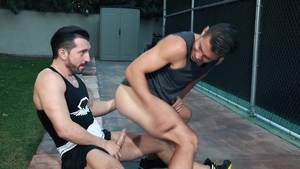 Hot House: Thick being pounded by big balls stud outdoors