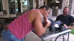 ManUpFilms: Athletic Colby foot fetish in socks