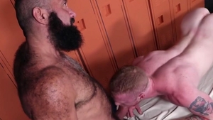 hairy Daddy Got A fresh hole To Put That big Load!!