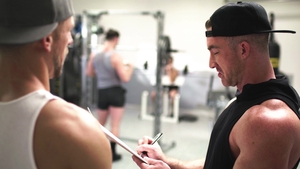Modern-Day Sins: Sneaky Cumshot Between Sets