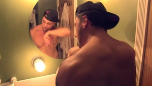 americanmusclehunks: Bursting Cum on Joey D's Chest