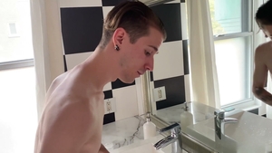 AmateurGayPOV: Stepson's Shower Surprise