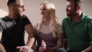 Pure Taboo: Blonde Bombshell Takes Two at Once